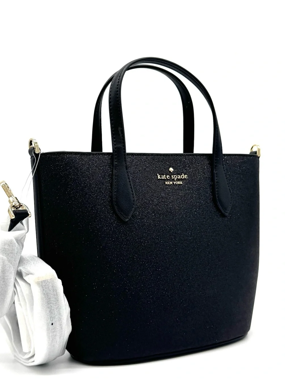Kate Spade Glimmer Satchel Bag Black